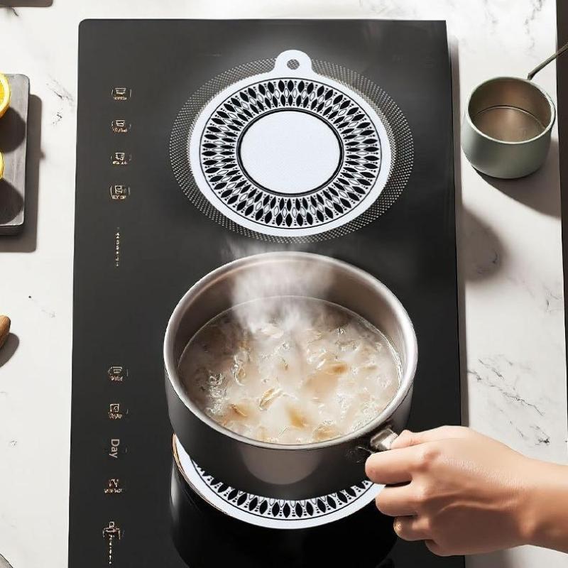 1Pcs Induction Cooktop Mat Cooktop Scratch Protector For Induction Stove Silicone Non Slip Pad For Air Fryer Liners Protect Mat