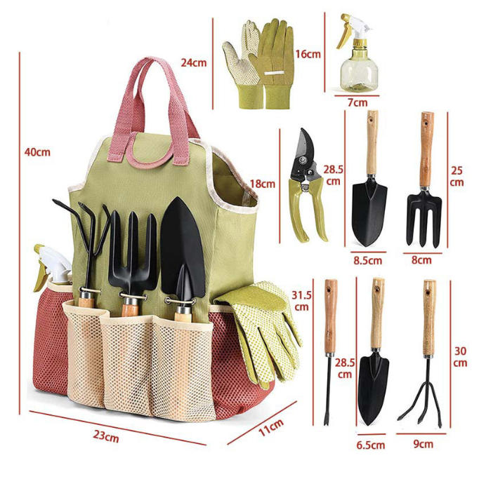 Complete Garden Tool Kit Comes With Bag Camp Gloves Gardening Tool Set Outdoor Garden Tool Package Set
