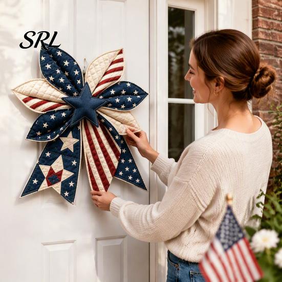Rustikaler Kranz Verzierung Patchwork Schleife Nähset, Großes Stoff DIY Sonnenblumenmuster Set Kürbis Gestepptes Bastelset für Erwachsene, Bauernhaus Heimdekoration