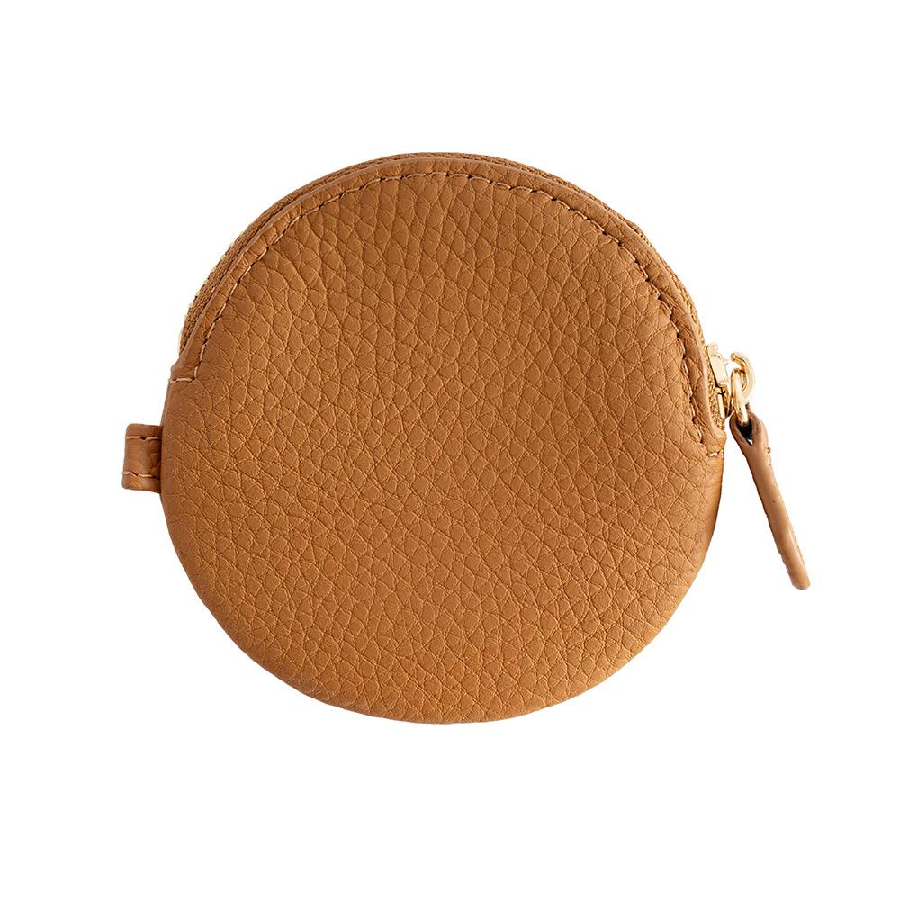 New first-layer cowhide change bag, large-capacity portable jewelry bag, zipper, Japanese coin bag, genuine leather.