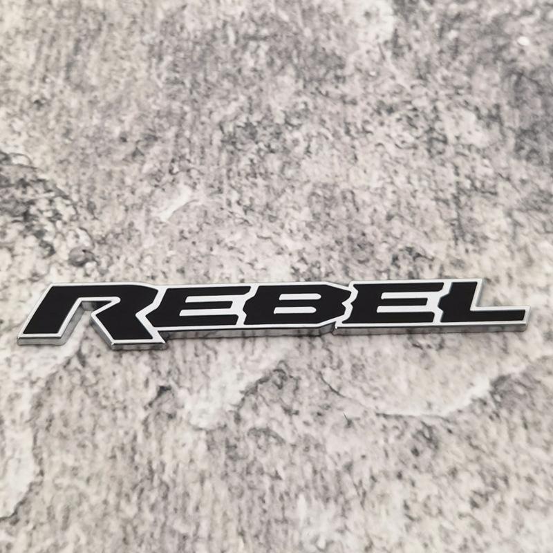 Adesivi per Auto in Metallo 3D di Alta Qualità Lettere Personalizzate REBEL Copri Graffi Accessori Decorativi per Auto