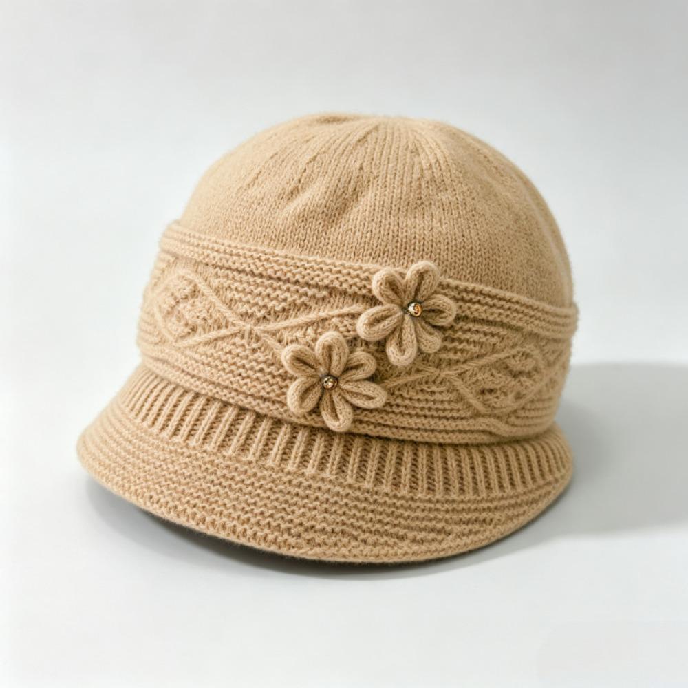 Thickened Winter Bucket Hat Windproof Knitted Beanie Gift Ready Fisherman Hat  Walking