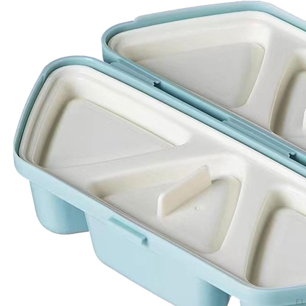 קופסת סושי משולשת קופסת בנטו עם מכסה ניתנת לערימה כלי אוכל מיכל ארוחת צהריים פרקטי עבור