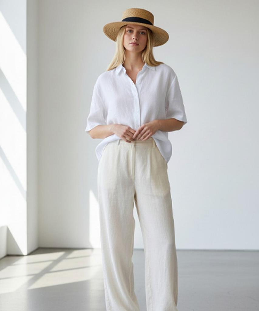 Summer Brown Flat Panama Hat