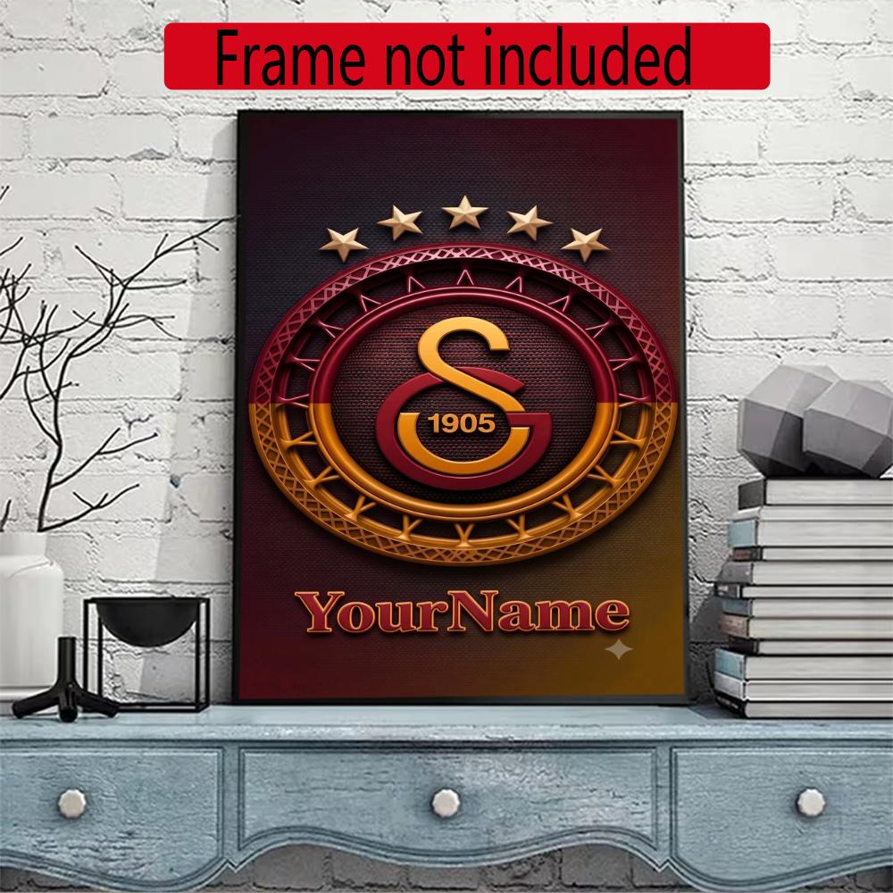 Galatasaray Personalized Name Diamond Paintings Mosaic Wall Round Diamond Art Painting Kits Embroidery Crystal Accessories Frameless