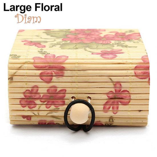 Diamin Bamboo Wooden Case Jewelry Storage Boxes Holder Gift