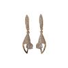1 Pair Fashion Conch/wings Dangle Earrings for Women Zirconia Earring Jewelry Wedding Party Accessories