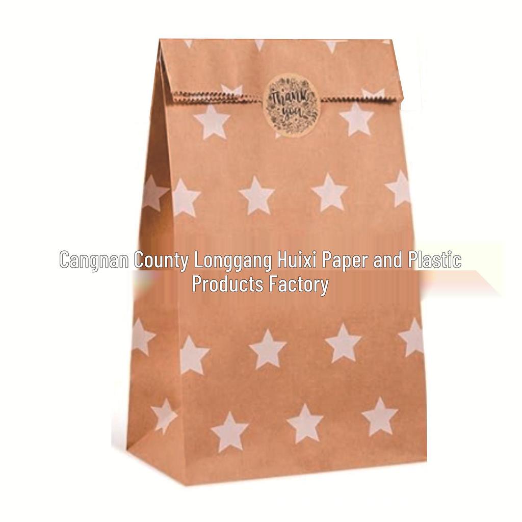 In-Stock Kraft Paper Bags - Creative Disposable Cookie and Candy Packaging for Birthdays (6 Designs)