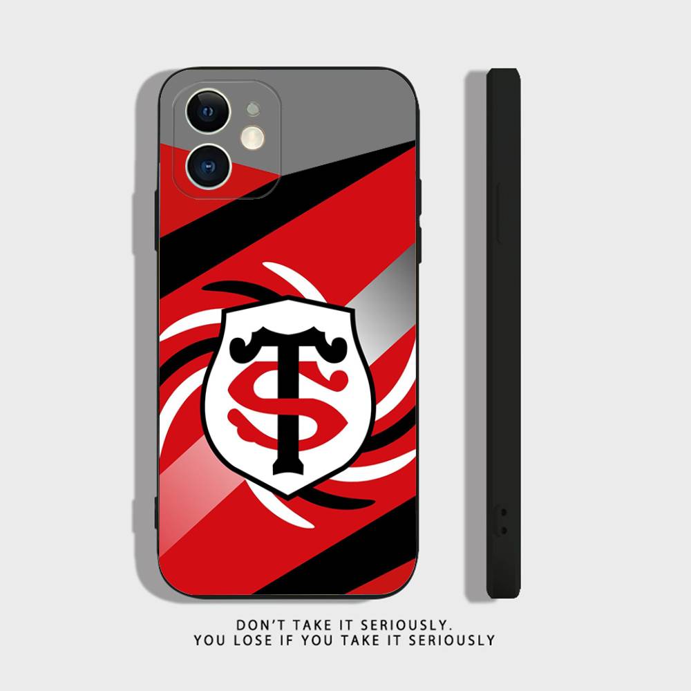 S-Stade-T-Toulousains Clear Silicone Case for iPhone 17,16,15,14,13,12,11,Pro,Max,Mini,XS,X,8,Plus Shockproof Cover