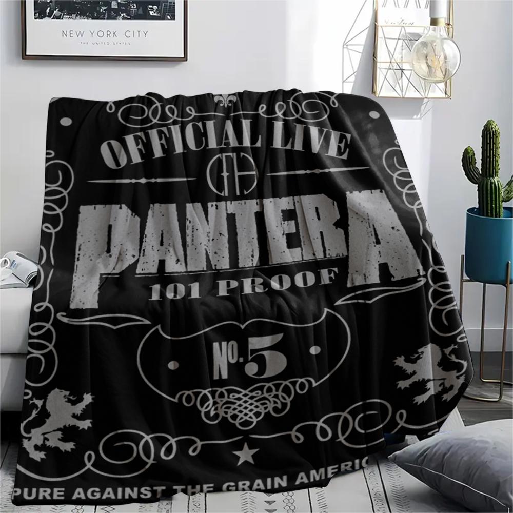 

Pantera pattern Flannel Blanket, High quality Comfortable for All Seasons, Home Decor, Warmth and Comfort, Perfect for Gifts. 80cm x 120cm
