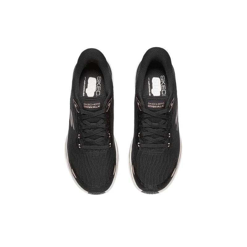 Skechers Go Walk Fashion Comfortable Versatile Casual Shoes Women Sneaker Black 125122-BKRG