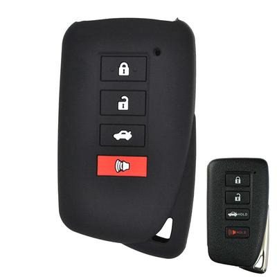 Funda de Silicona para Llave para Lexus ES350 GS350 GS450h IS250 IS350 RC350 ES300h NX200T NX300h LX570 Carcasa para Llavero Sin Llave 4 Botones