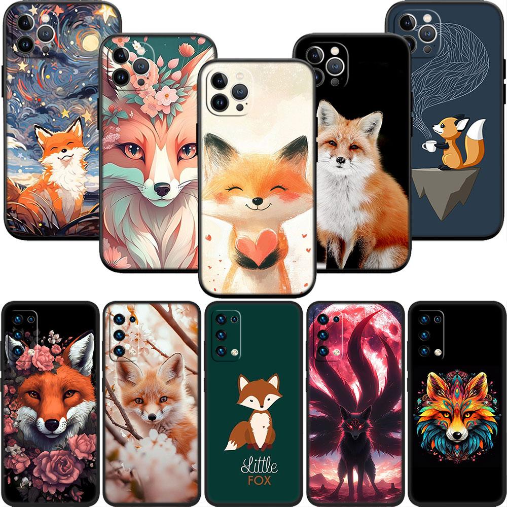 BF60 Fox funny Art Phone Case for Samsung Galaxy M06 M15 M16 M35 M55 M56 A36 A42 A50 A50S A51 A52 A32 A33 A05 A05S A06 A16 A20