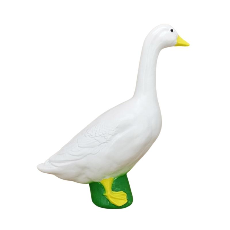

Elegant White Gooses Garden Statue Resins Outdoor Decoration Handcrafted Sculpture For Yard Patios Landscape 1