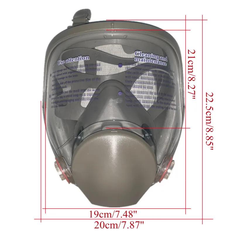 Vollgesichts-Spritzschutzmaske, industrielle Gasmaske Atemschutzgerät, neuer Typ 6800 Gasmaske, mechanische Wartungschemikalien.
