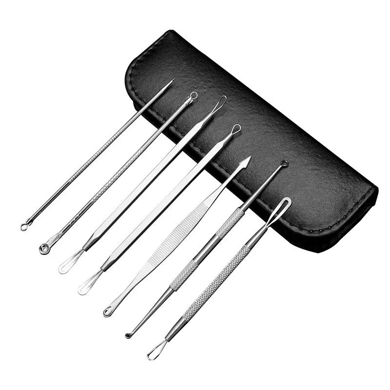 Blackhead Remover Tool Comedones Extractor Acne Removal Kit For Blemish Whitehead Popping Nose Face Skin Blemish Extractor Tool