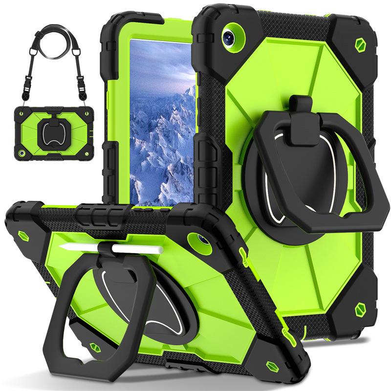 Samsung A11 11-Inch Tablet Case: Rotating, Color Block, Anti-Fall Protective Shell