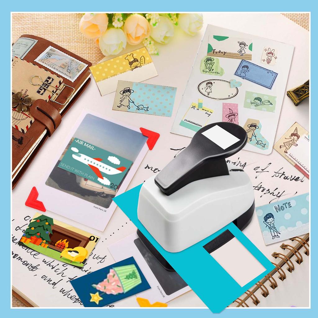 Rectangular Paper cutter tool for crafts Hole Punchers 50mm 38mm 25 mm Rectangle Shapes for paper craft scrapbook card making