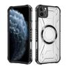 For iPhone 11 Pro Max CD Magnetic Design Heavy Duty Hard HD Clear Back Cover,For iPhone 11 Rugger Armor Hard PC TPU Case