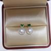 Wedding Natural Freshwater White Pearl Earrings Bridal Round Pearl Earrings Fine Jewelry Wife Mother Party Gift