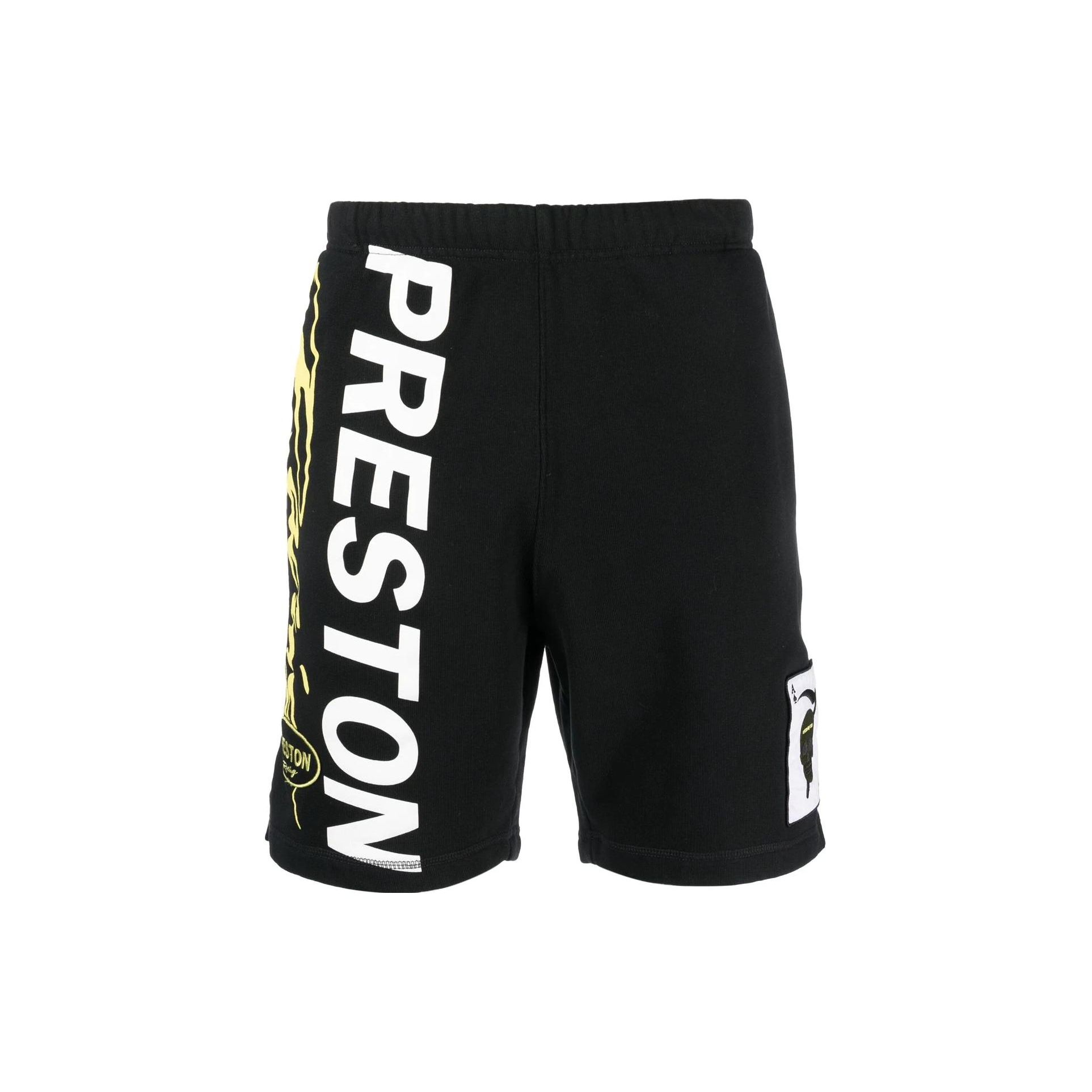 

Спортивные шорты Heron Preston Racing черные/белые мужские HMCI011S23JER0051001