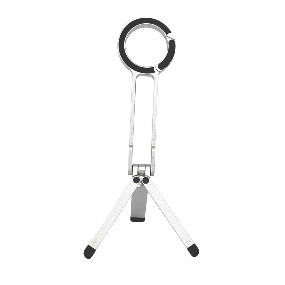 Foldable Ring Carabiner-Mounted Phone Tripod Lightweight Magnetic Phone Tripod  for Home