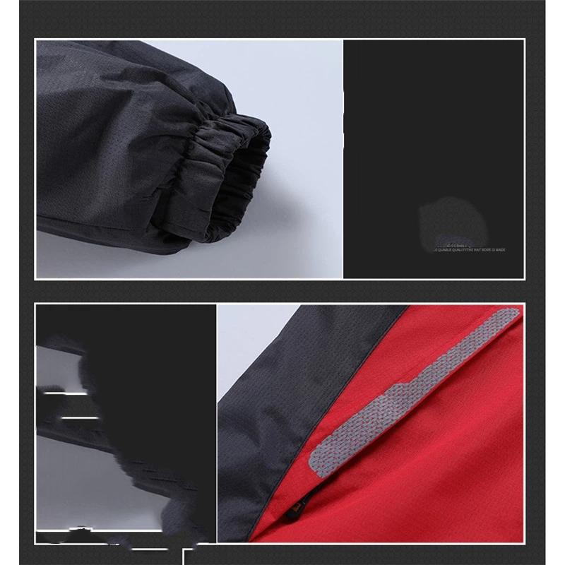 Męska odzież outdoorowa, wiatroodporna, wodoodporna i pluszowo gruba, szturmowa