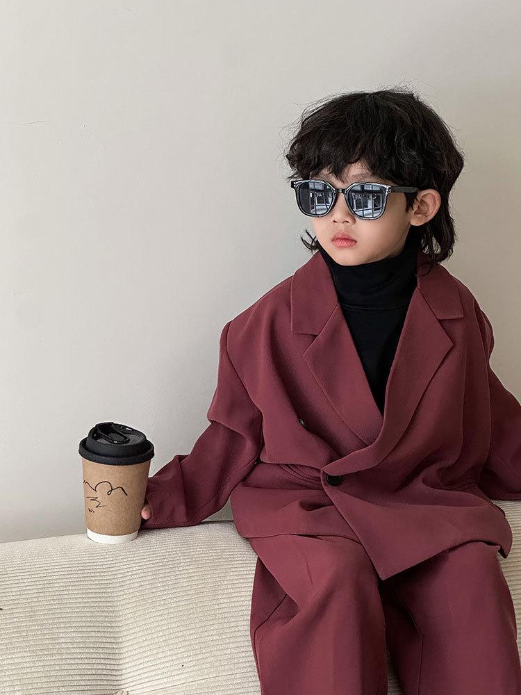 Boys' Stylish Blazer Set - Spring/Autumn Casual Suit for Runway and Performance