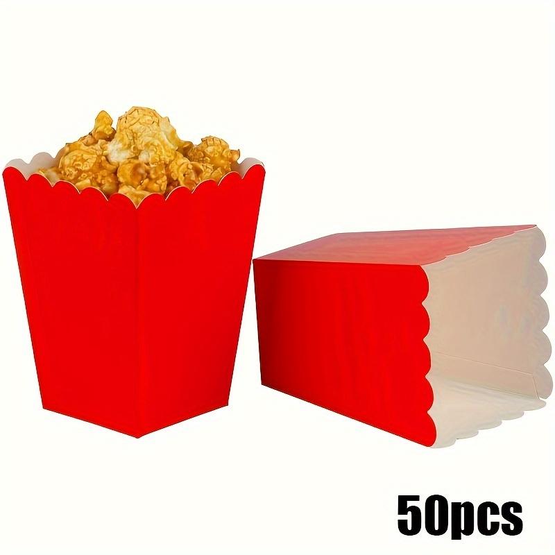 50 Stück Pure White Popcorn Boxen Container Geburtstagsgäste Leckerli-Taschen Hochzeit Brautverpackungsbox Hochzeitsgeschenkbox Hochzeitssachen Ausverkauf