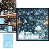 Christmas Window Sticker Pvc Decor With Santa Balls For Holiday Festivities