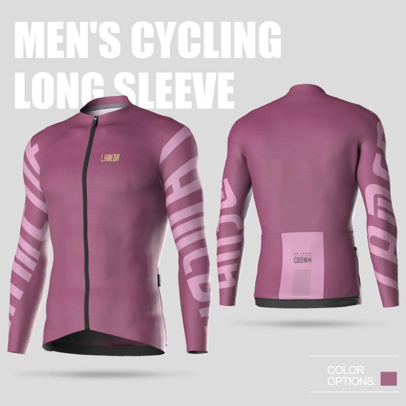 Lampada Men's Pro Cycling Jersey - Long Sleeve, Breathable, Tight-Fit for Spring/Autumn.