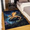 Multiple Sizes Golden Dragon by Riverside Print Carpet Rug for Living Room Bedroom Sofa Doormat Home Decor Non-slip Floor Mat