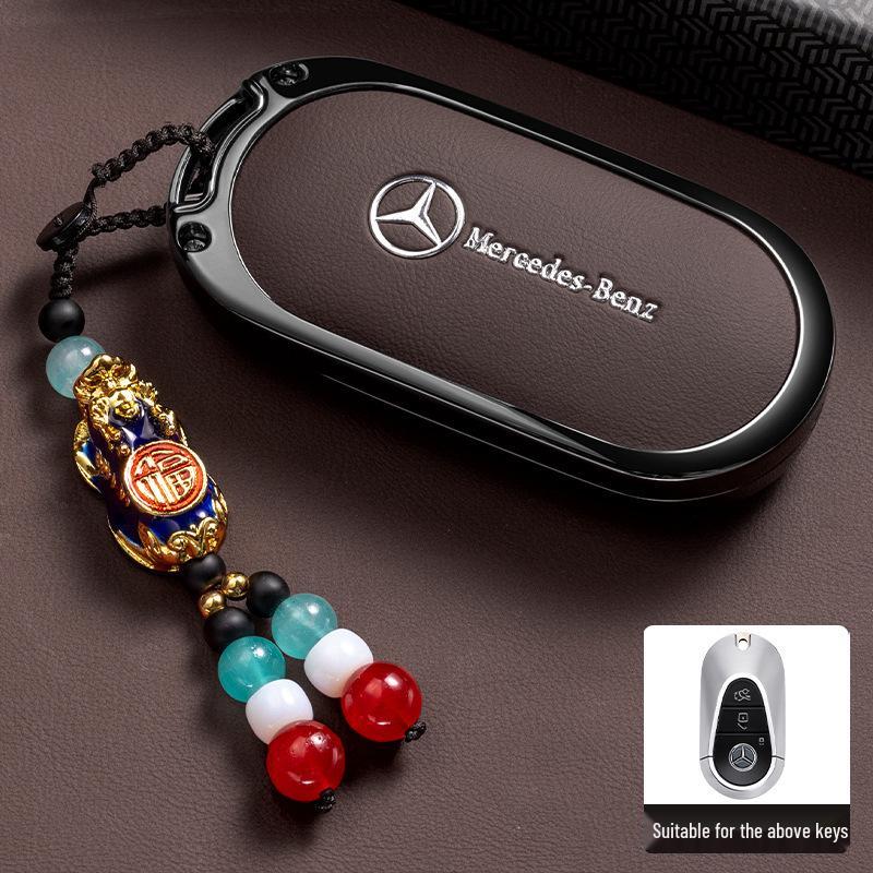 Premium Key Case for Mercedes-Benz E300L: Fits E-Class, C-Class, C260L, C200L, A200L, GLC300L