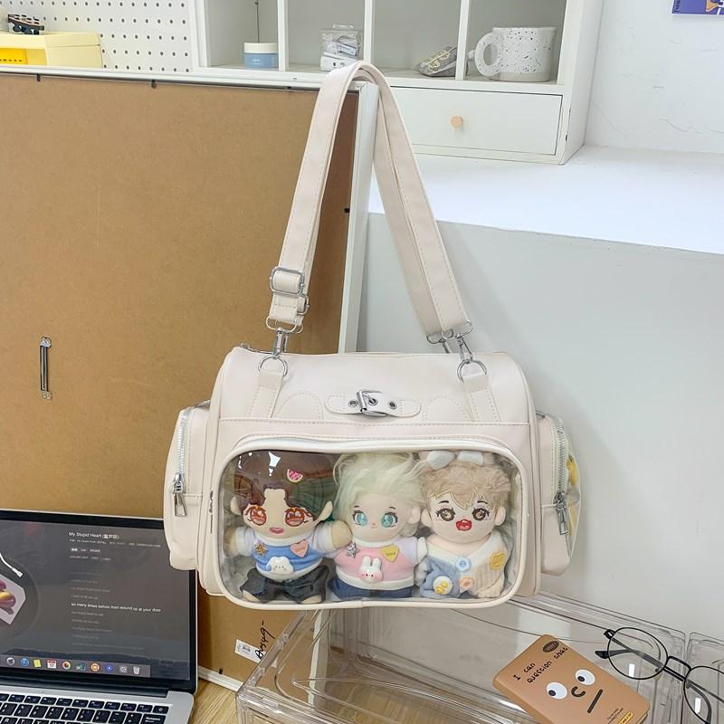 Japanese transparent pain bag big appetite new daily bar shoulder bag prefectural style versatile student handbag