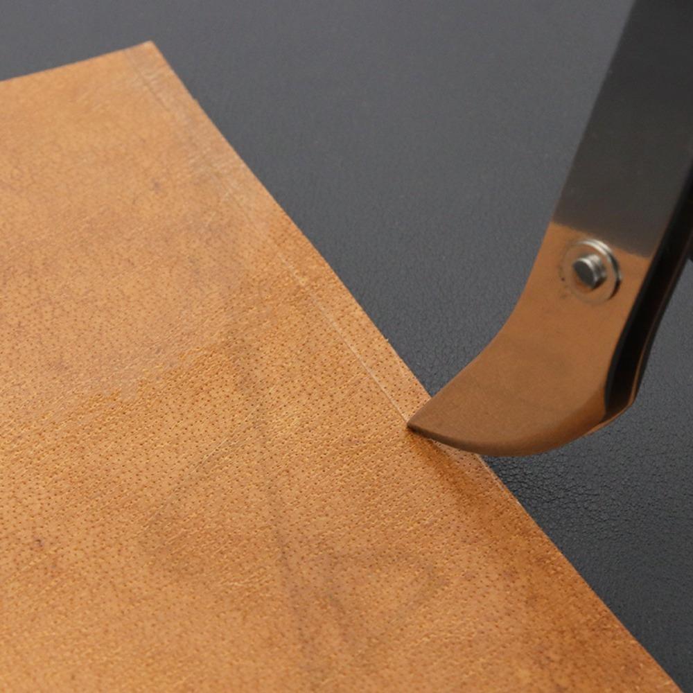 2Pcs Adjustable Leather Edge Stitching Groover Leather Craft Groove Gouge DIY Tool Leather Crimper Slotting and Grooving