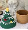 Handwoven Cotton Rope Storage Basket with Lid - Ideal for Living Room & Bedroom