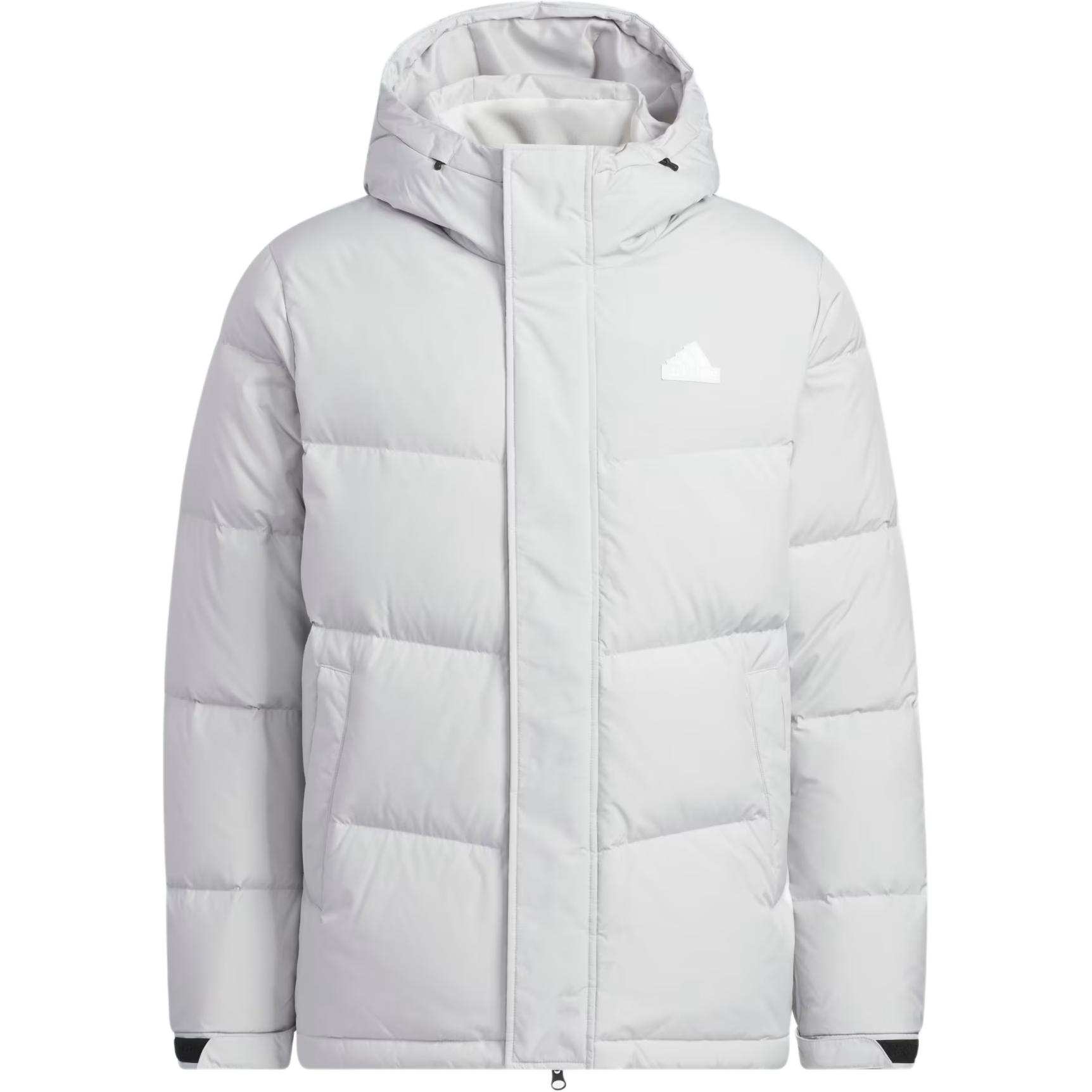 

adidas Down Hooded Jacket Light Grey Unisex KQ5539 2XS