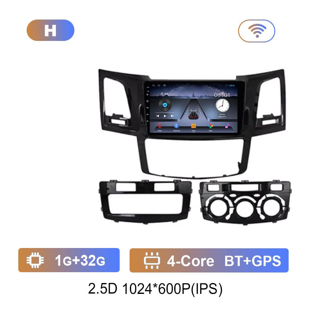 

Bluetooth WiFi GPS Navigation Android 14 for Toyota Fortuner HILUX Revo Vigo 2007 - 2015 HD Screen Car Radio Multimedia player