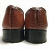 70s-80s Vintage BRUNE Made in England Plain Toe Business Shoes Brown size 25.0-26.0 Men's(USED)