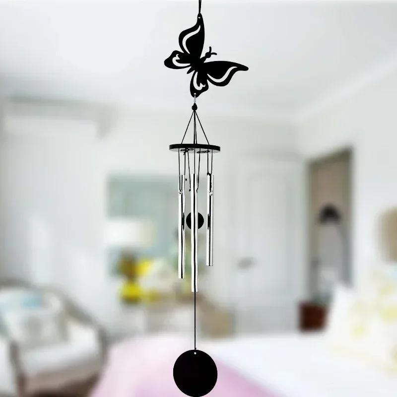 Pastoral Metal Hollow Handicraft Pendant For Home Use Creative Multi Tube Music Wind Chime Decoration Holiday Surprise Gifts