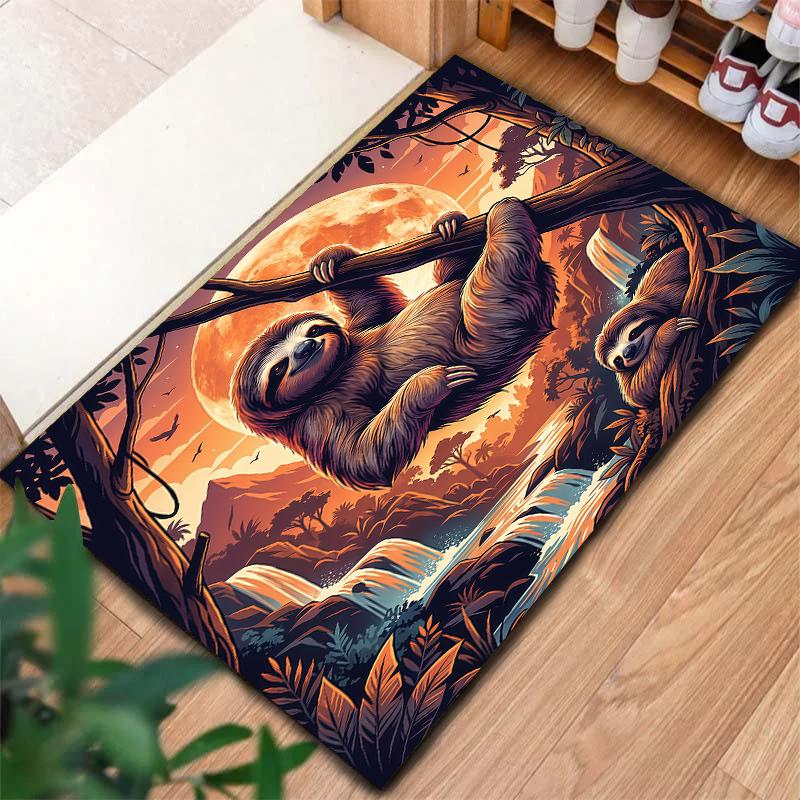 Flying Sunset Animals Pattern Square Carpet,Area Rug,Carpet Rug for Living Room Bedroom Sofa Playroom Decor,Non-slip Floor Mat,Holiday Birthday Gifts