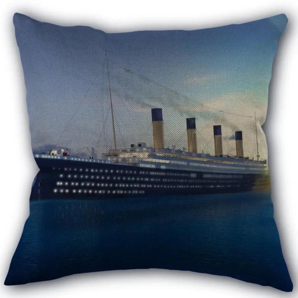 

Нова індивідуальна наволочка для телевізора Титанік, бавовняна тканина, квадратна наволочка на блискавці 45X45 см, весільна декоративна наволочка 45x45cm