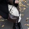 Oil Wax Leather Bag Women'S Bag Trendy One Shoulder Underarm Dumpling Bag Fashionable And Simple Underarm Bag