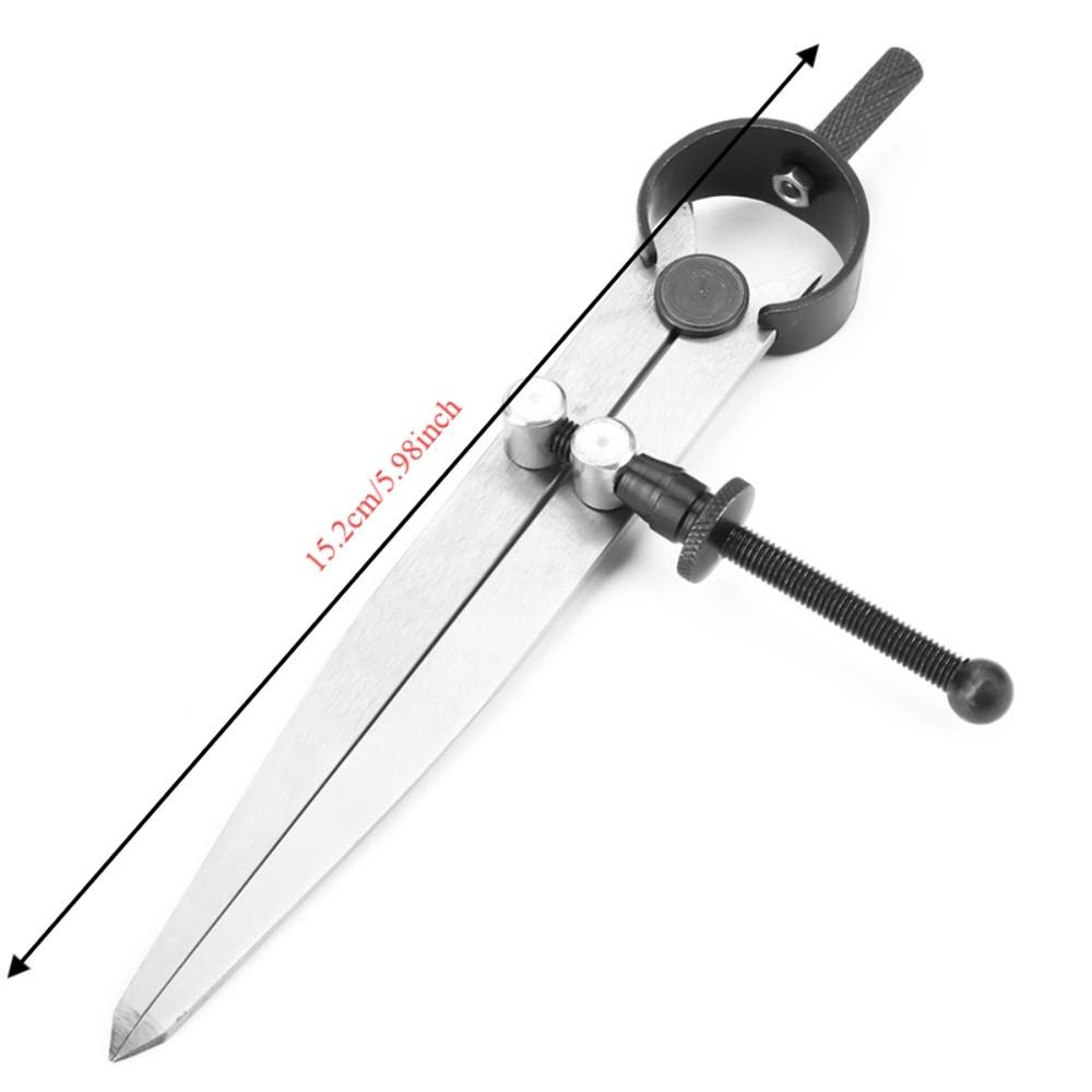 Leather Divider Leather Compass 100mm Rotating Compass Professional Spring Divider Woodworking