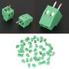 20PCS Connectable 2 Pin Terminal Block Green Terminal Connector PCB Mount Connector  Panel Wiring