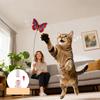 Fun Self-amusement Cat Electric Butterfly Toy with Suction Cup Flutter Rotating Bug Cat Toys Kitten Toys Wand Automatic
