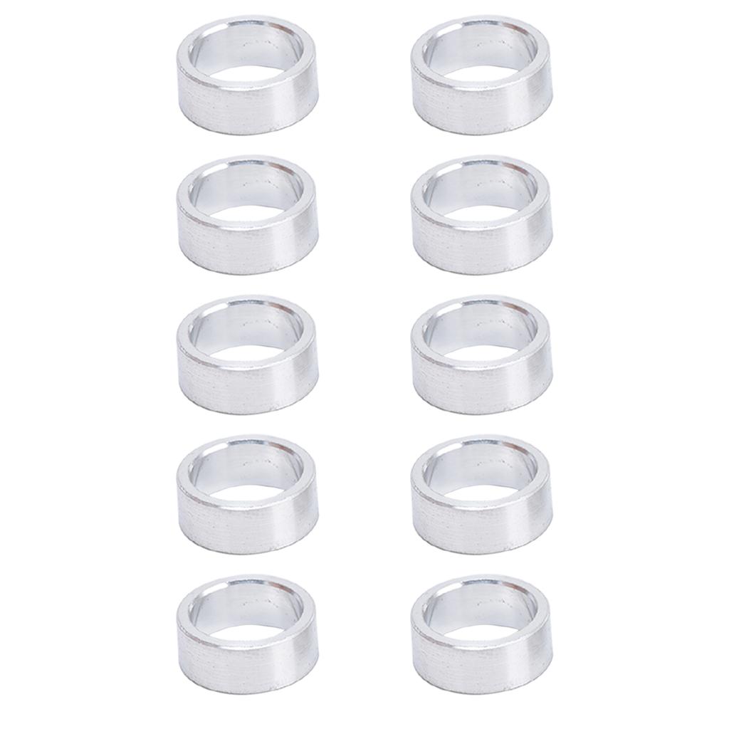 10Pcs Aluminum Alloy Spacer Round Unthreaded Standoff Support Fittings Outer Diameter 10mm