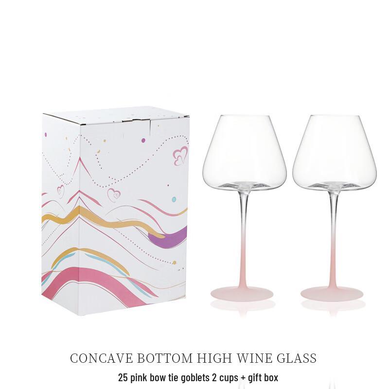 European Style Flamingo Gradient Pink Wine Glass