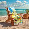 1Pc Simpsons Family Adventure Beach Towel, Quick Dry, Multi-Use for Beach Pool Gym Yoga Home Travel, Christmas, Halloween, Xmas Gift S89