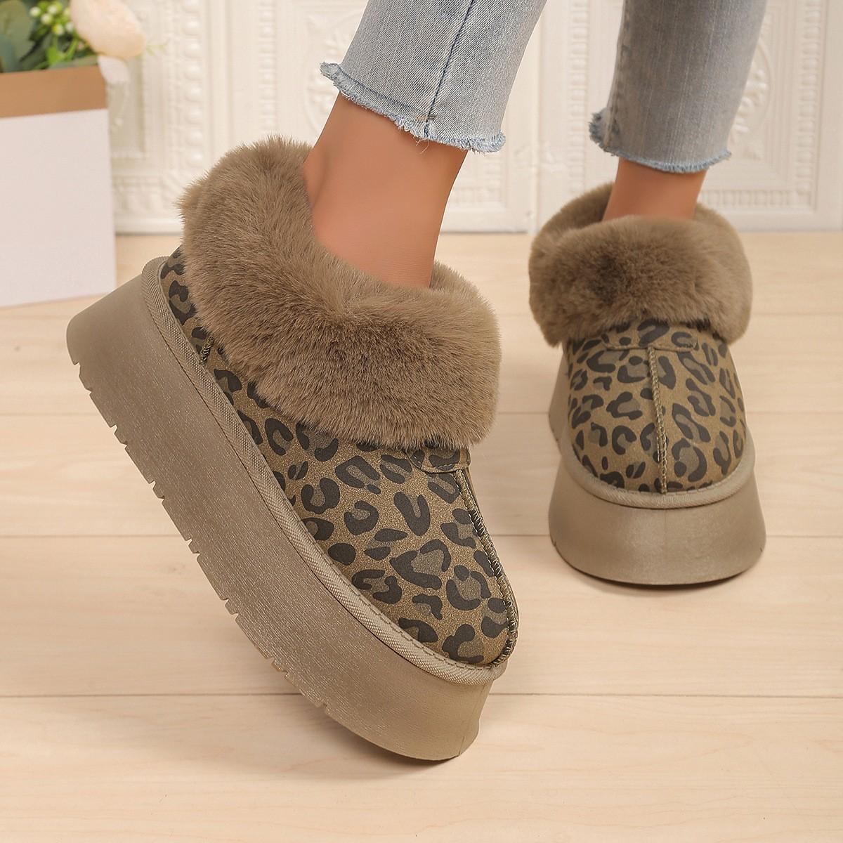 

20252024 Winter explosion, velvet and thickened warm thick-soled non-slip outer wear snow boots for women 40 зелений